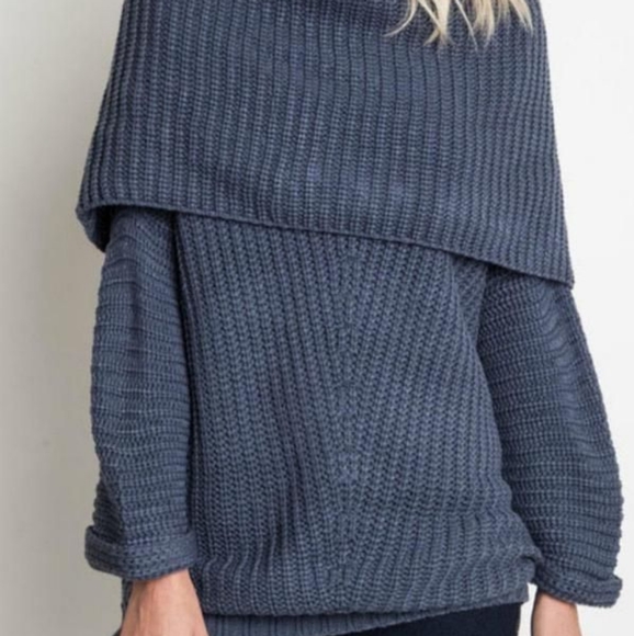 Umgee Cowl Neck Sweater - Picture 1 of 5